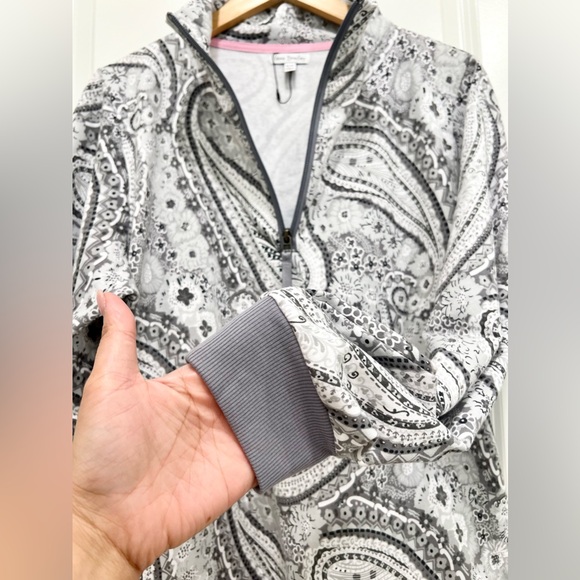 VERA BRADLEY French Terry Quarter-Zip Sweatshirt with Pockets - Picture 6 of 8